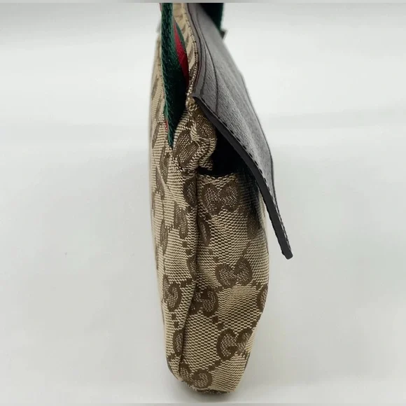 AUTHENTIC Gucci GG Canvas SHERRY LINE Sling Bag W/Dustabg - Picture 7 of 17